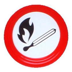 Verbodsbord - Open vuur en roken verboden